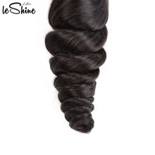 Long Lasting 9A Relaxed Loose Wave 18 Inch Brazilian Hair Bundle With Closure Cuticle Aligned